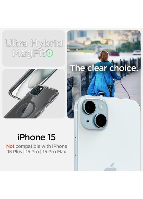 Чехол для мобильного телефона (ACS06804) Spigen Apple iPhone 15 Ultra Hybrid MagFit Graphite (326596171)