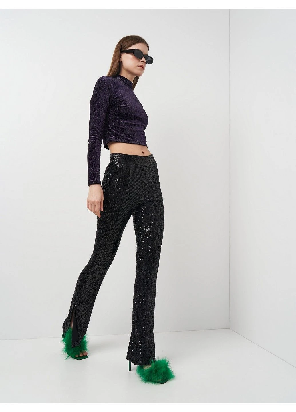 Фиолетовая блуза H&M