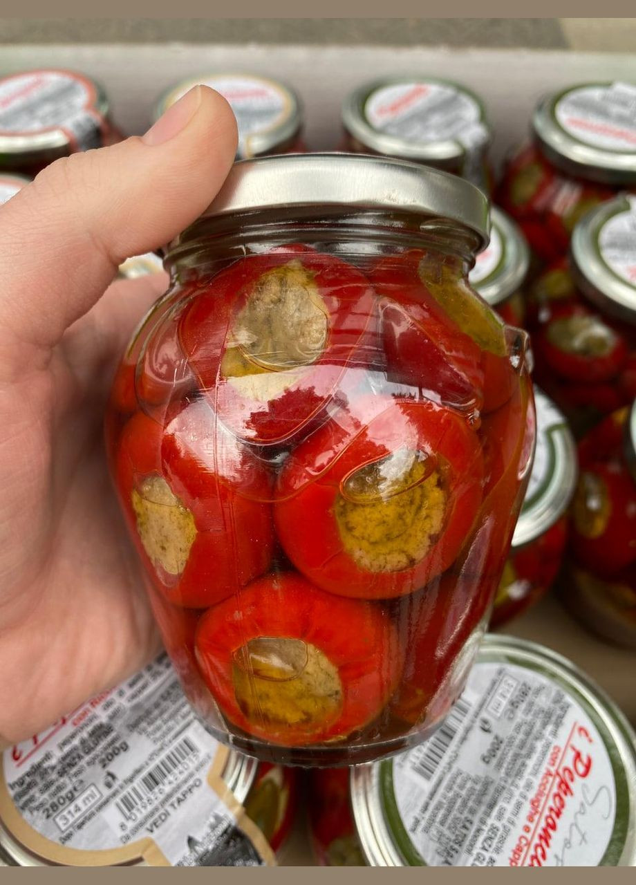 Перець консервований з тунцем i Peperoncini 280г. Македонія Satos (346049589)