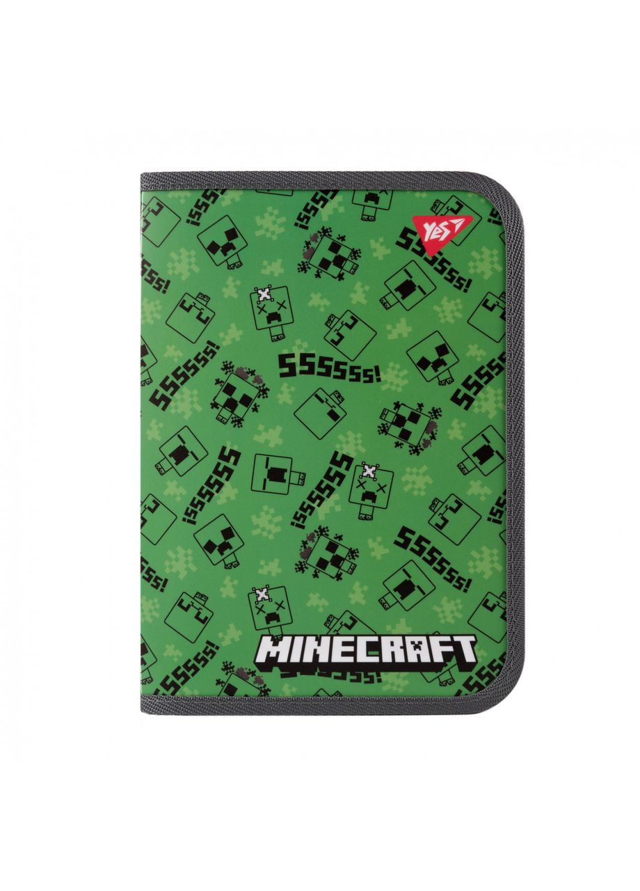Папка шкільна для зошитів пластикова на блискавці Minecraft Creepers В5 для хлопчика Yes (355803961)