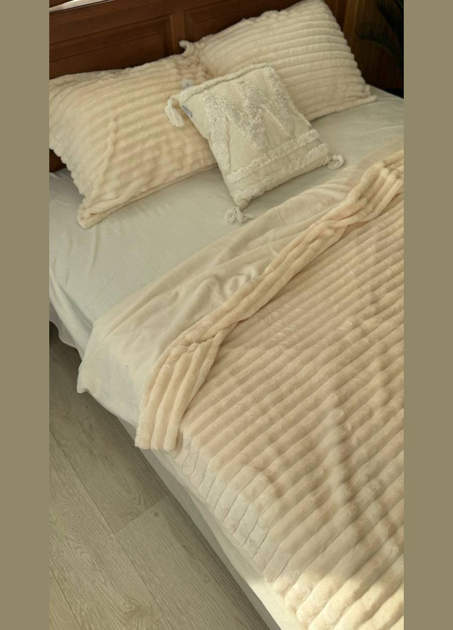 Постельное белье из велюра шарпей теплое Евро No Brand (308755326)