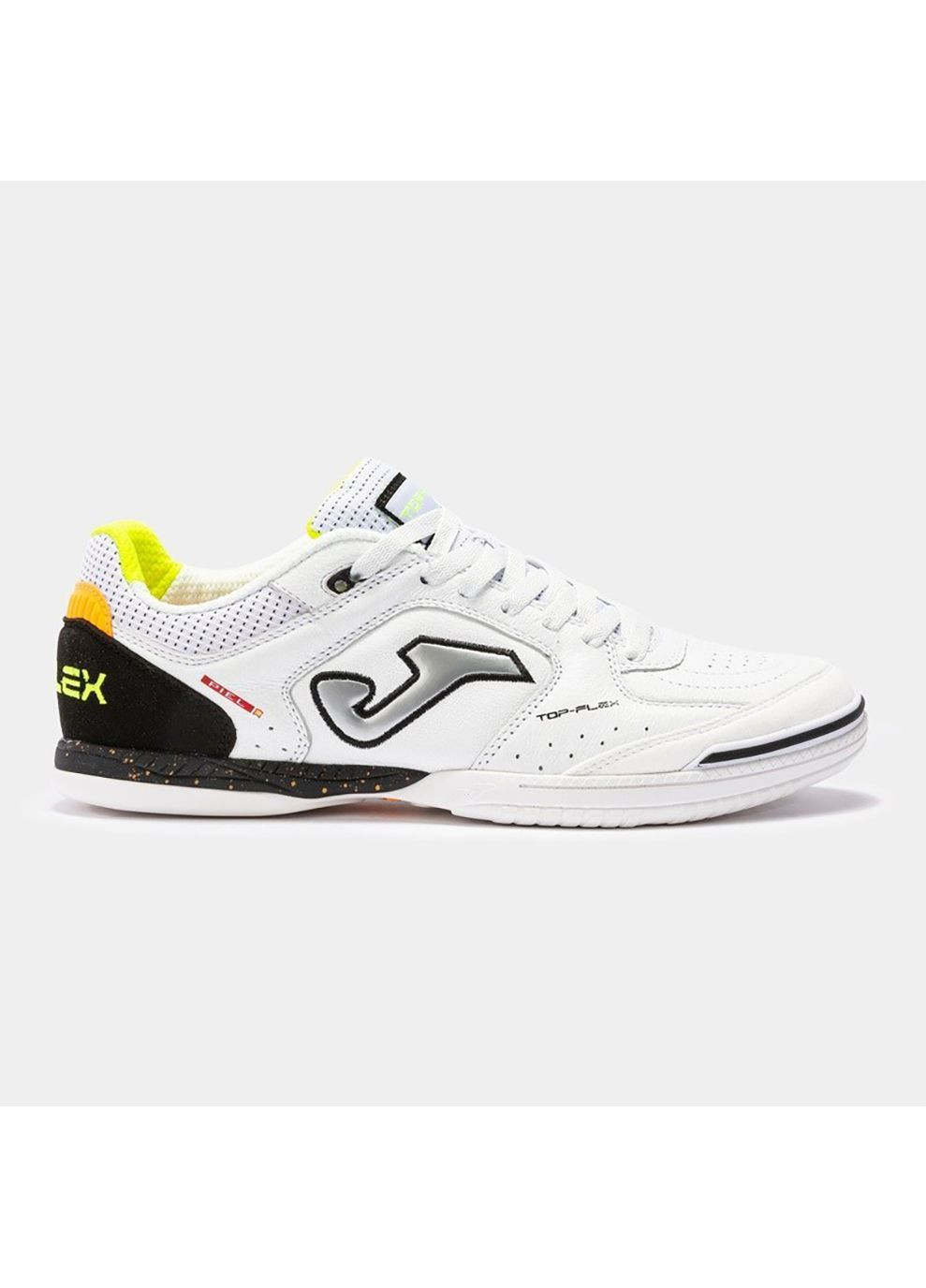 Белые футзалки top flex 2202 white green indoor белый Joma