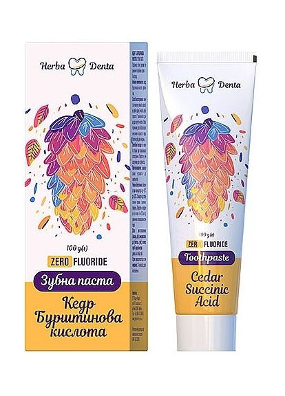 Зубна паста " Кедр та Бурштинова кислота" Cedar Succinic Acis Toothpaste 100g (1557437-44746731) Herba Denta (369491196)