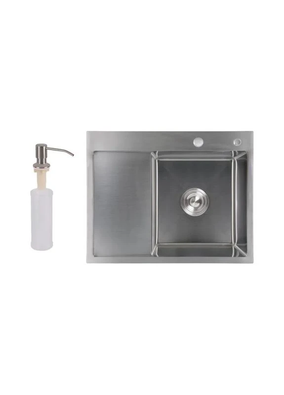 Мийка кухонна інтегрована H6350L 630x400x215 мм з крилом ліворуч LIDZ (402842157)