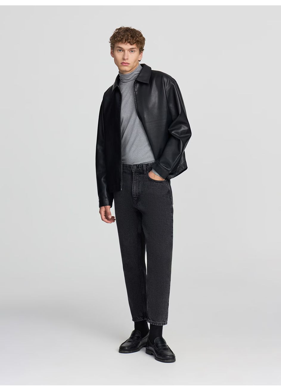 Серый демисезонный лонгслив Terranova