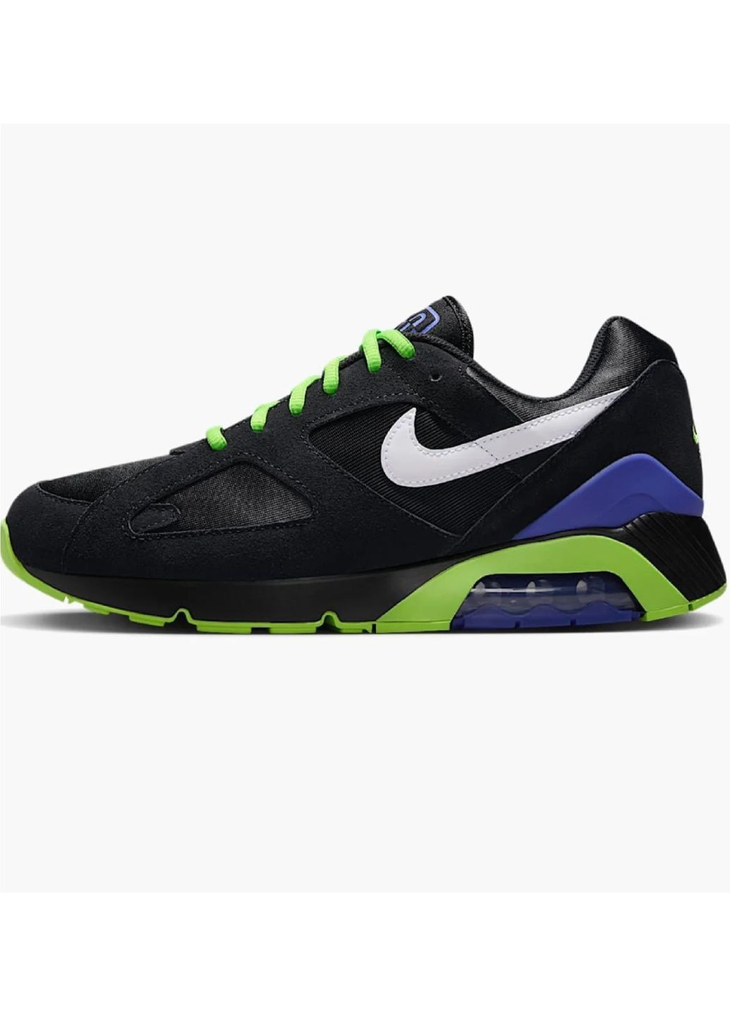 Чорні кросівки чоловічі air 180 qs black Nike