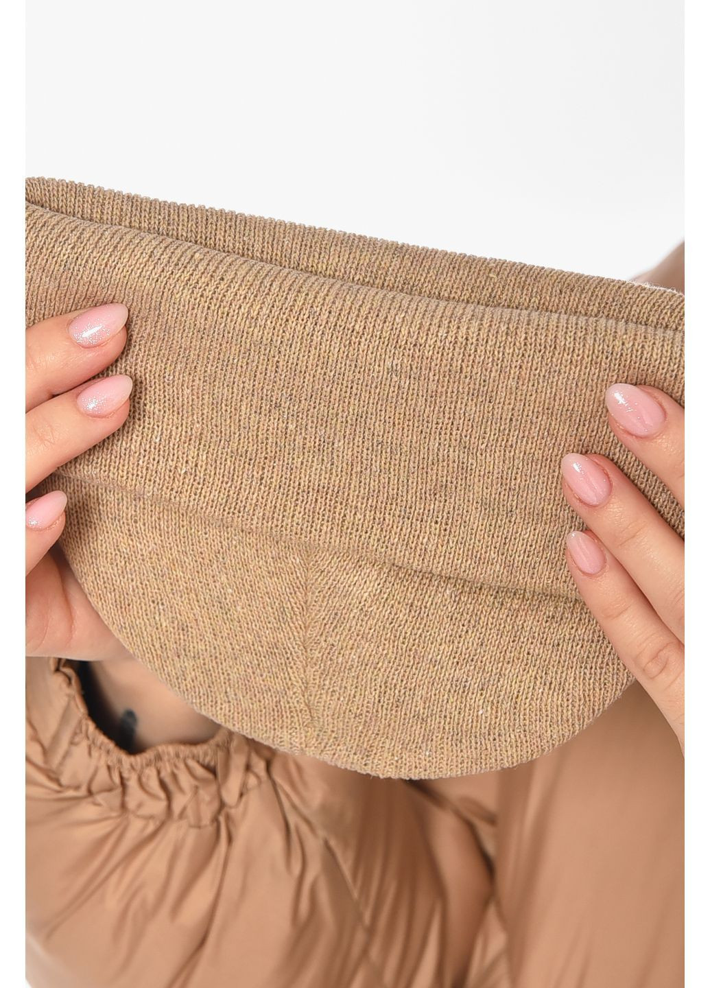 Шапка женская демисезонная бежевого цвета Let's Shop (370944257)