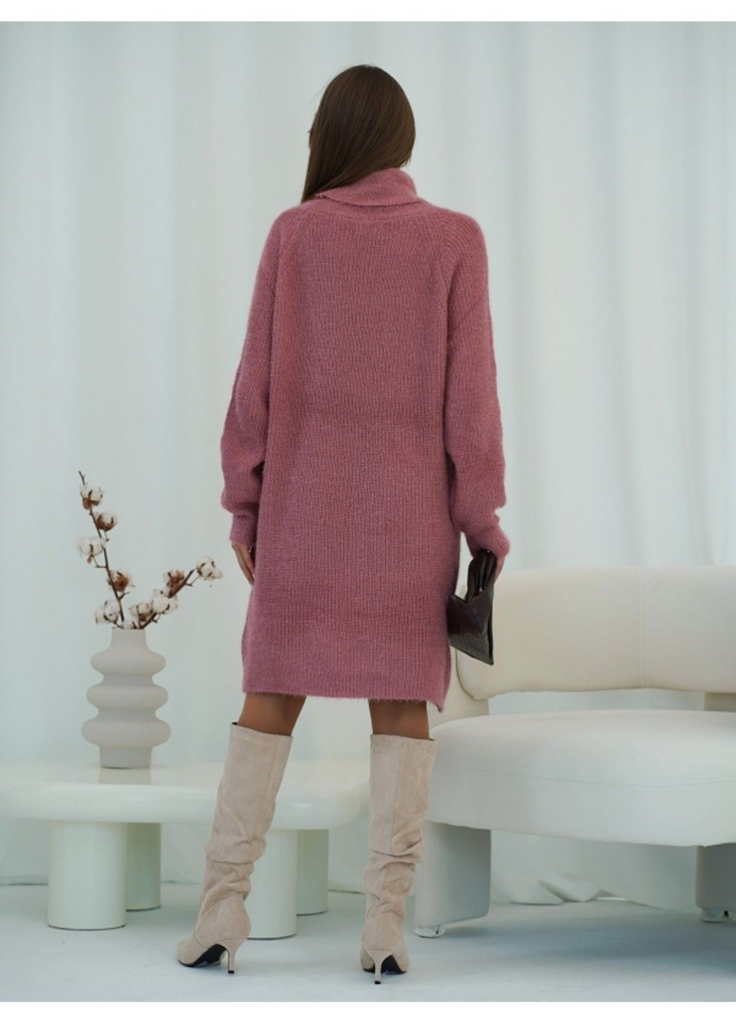 Розовое повседневный платье issa pus wn19-110 темно-розовый ISSA PLUS