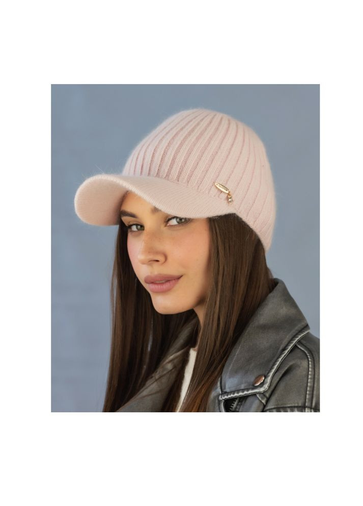 Бейсболка жіноча тепла світла пудра Кокетка Braxton (360560293)