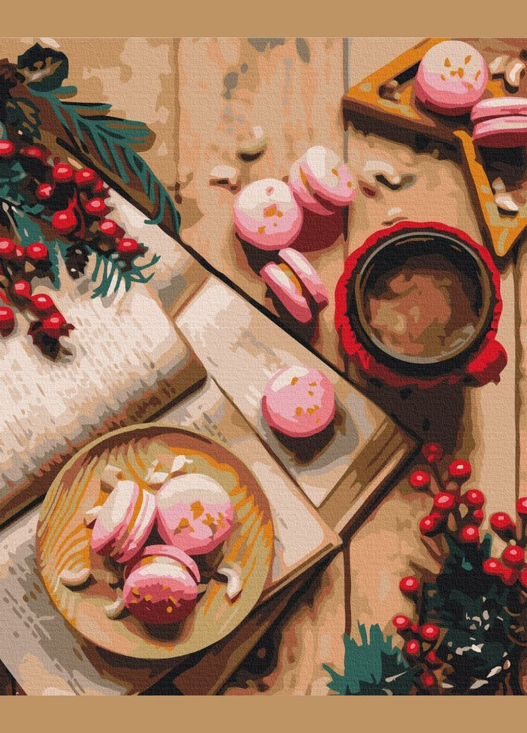 Картина за номерами "Десерт на Різдво" 40х50 см Brushme (363986074)