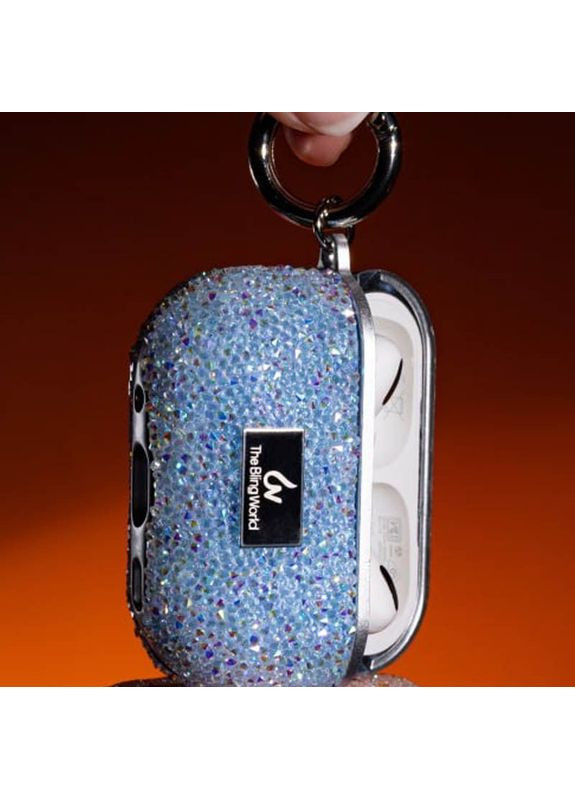Чохол TPU Rock Diamond для навушників AirPods Pro / AirPods Pro 2 Блакитний Bling World (372163163)