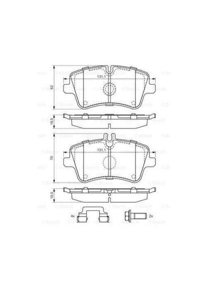 ДИСКОВЫЕ КОЛОДКИ Bosch (365726594)