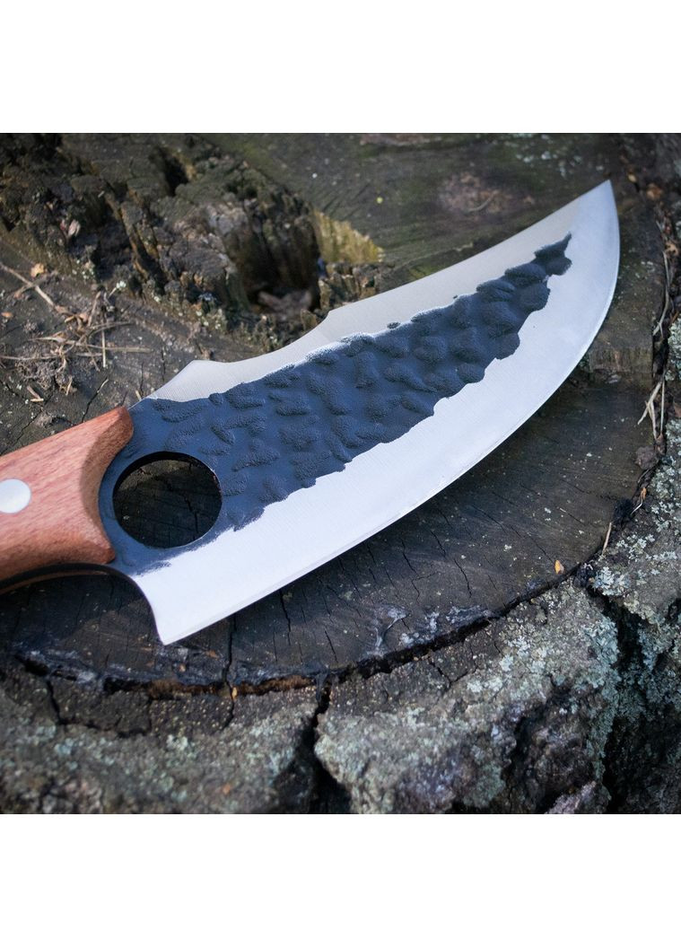 Кухонний ніж Sonmelony для м’яса та овочів 27.5 см, дерев’яна рукоятка (RT6-188) No Brand (365820401)