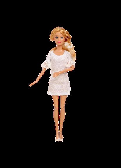 Кукла в повседневной одежде, шарнирная (8406), белое платье Defa (293484365)