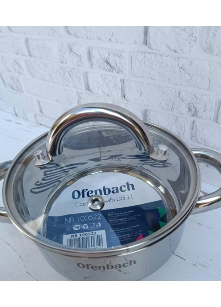 Каструля NB100522 нержавіюча сталь 1л Ofenbach (359401935)