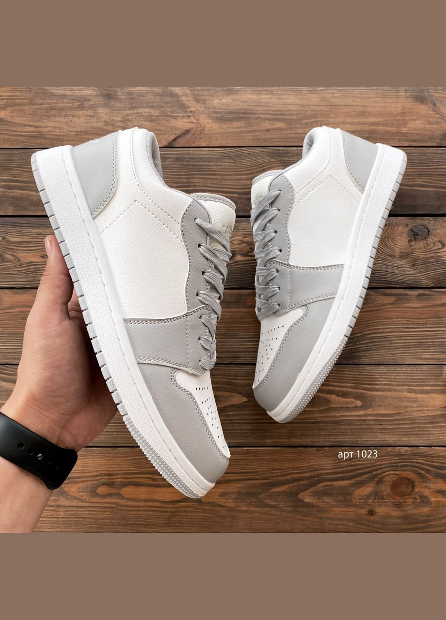 Серые демисезонные кроссовки мужские jordan_retro_low_grey Fashion