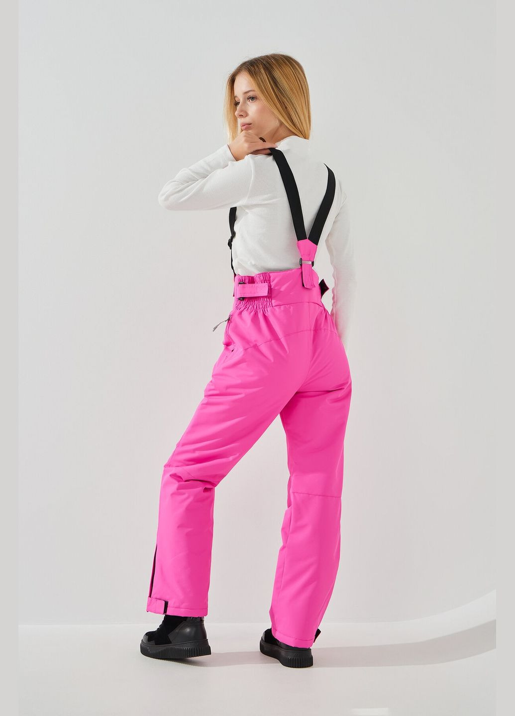 Фуксия повседневный зимние брюки No Brand