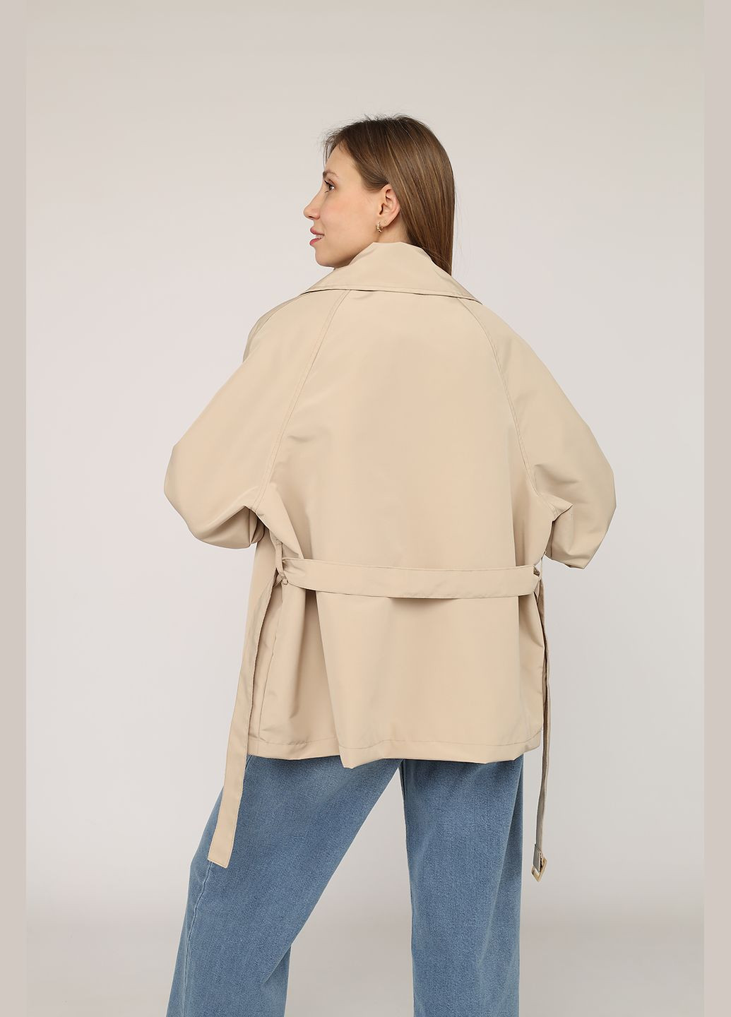 Плащ жіночий колір бежевий ЦБ-00272676 Yuki демісезон (323081456)