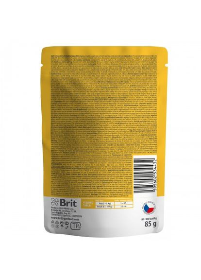 Влажный корм Mini для собак, с филе кролика и лосося в соусе, 85 г Brit Care (336327416)