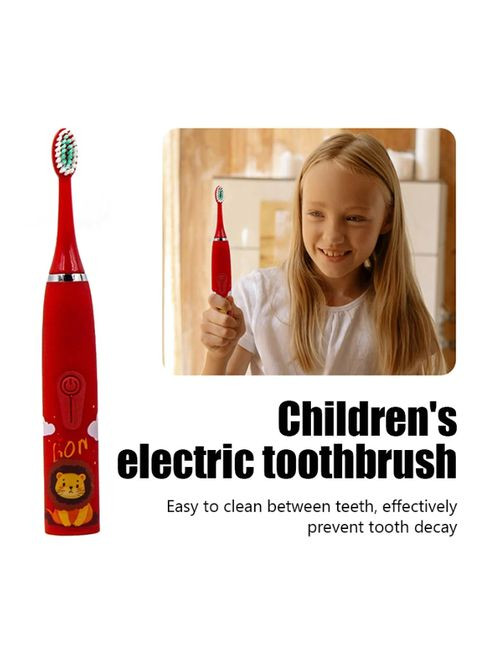 Детская звуковая зубная щетка на аккумуляторе XBL. Желтая No Brand (294207205)