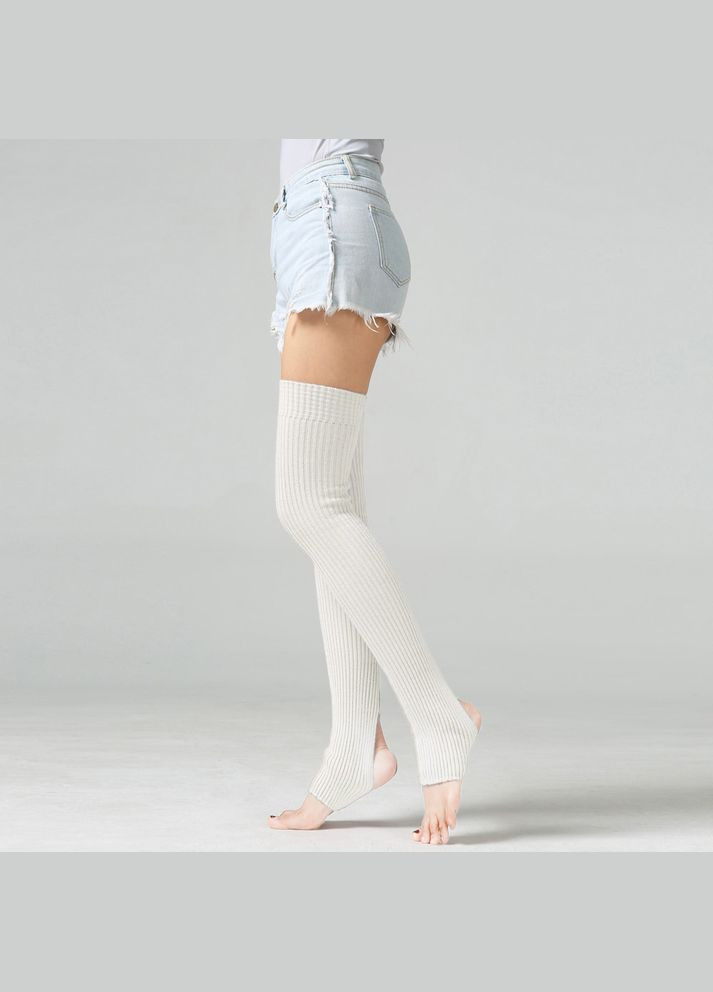 Гетри жіночі високі молочні One Size No Brand (308250645)