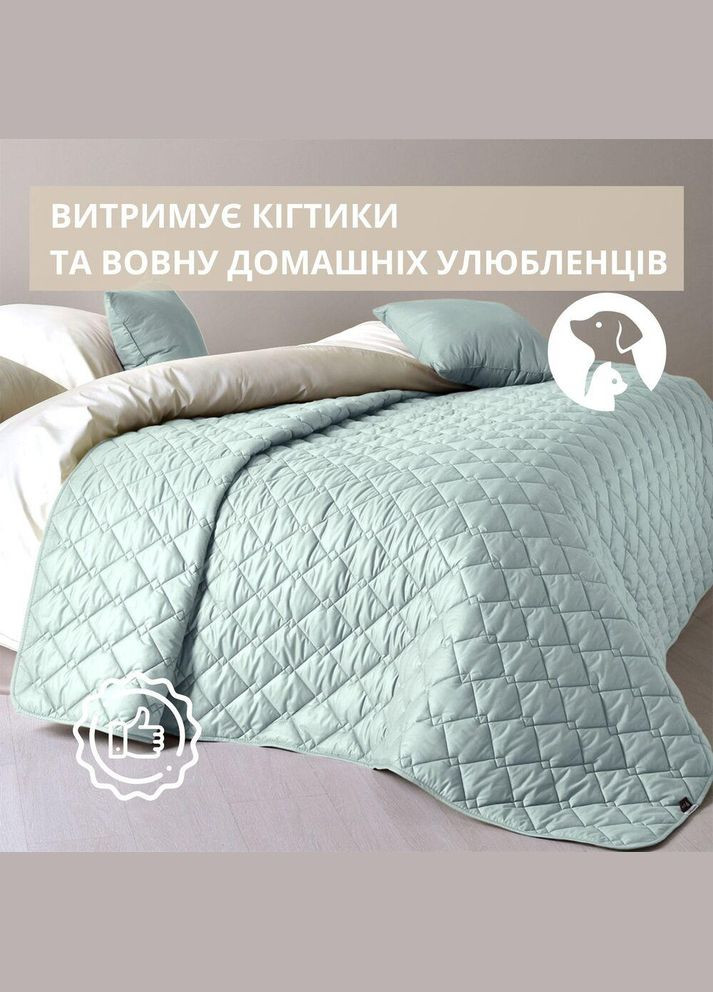 Покрывало на кровать, диван 210х240 см, стеганое, двустороннее, качественная стежка, микрофибра IDEIA (302975650)