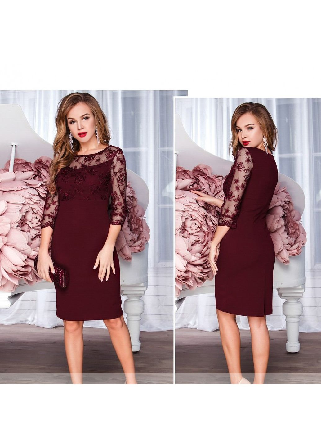 Бордова сукня Liton