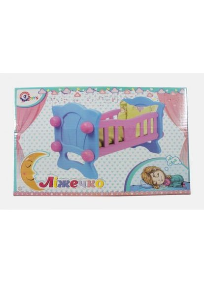 Кроватка для куклы "Техня" (розово-голубая) ТехноК (318019975)