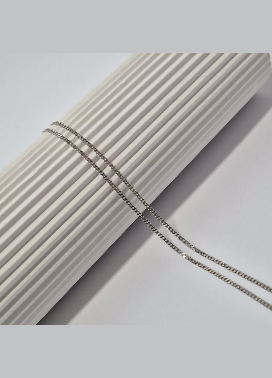 Срібний ланцюжок Панцир см срібло 925 проби Родоване 2.30г 269р2/45 No Brand (315765506)