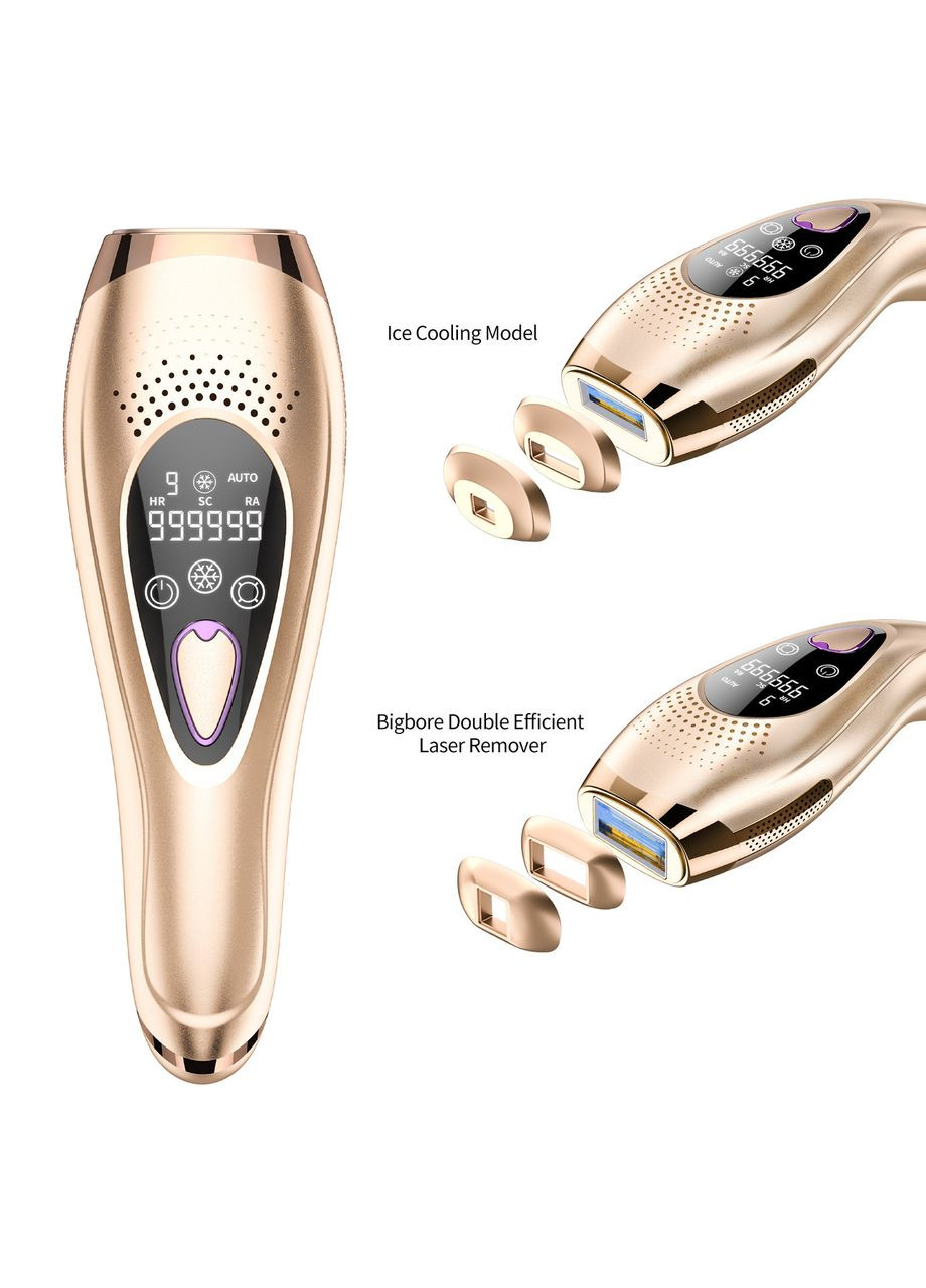 Фотоепілятор 999999 спалахів з 9 рівнями інтенсивності та функцією крижаного охолодження IPL (330794331)