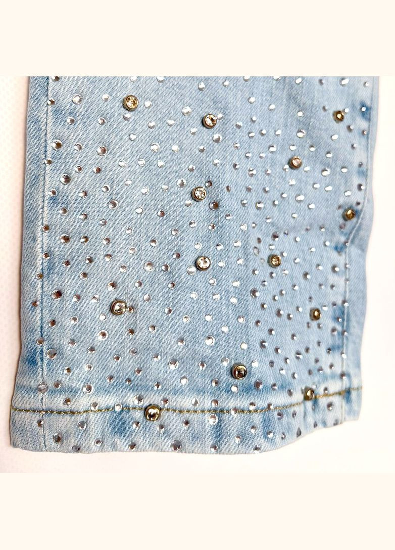 Блакитні жіночі джинси зі стразами, Dishe. Fashion - (338596726)