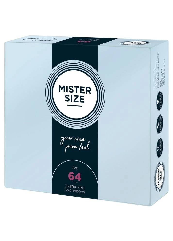 Презервативи 64 mm (мм) 36 штук Містер Сайз Mister Size (380517137)