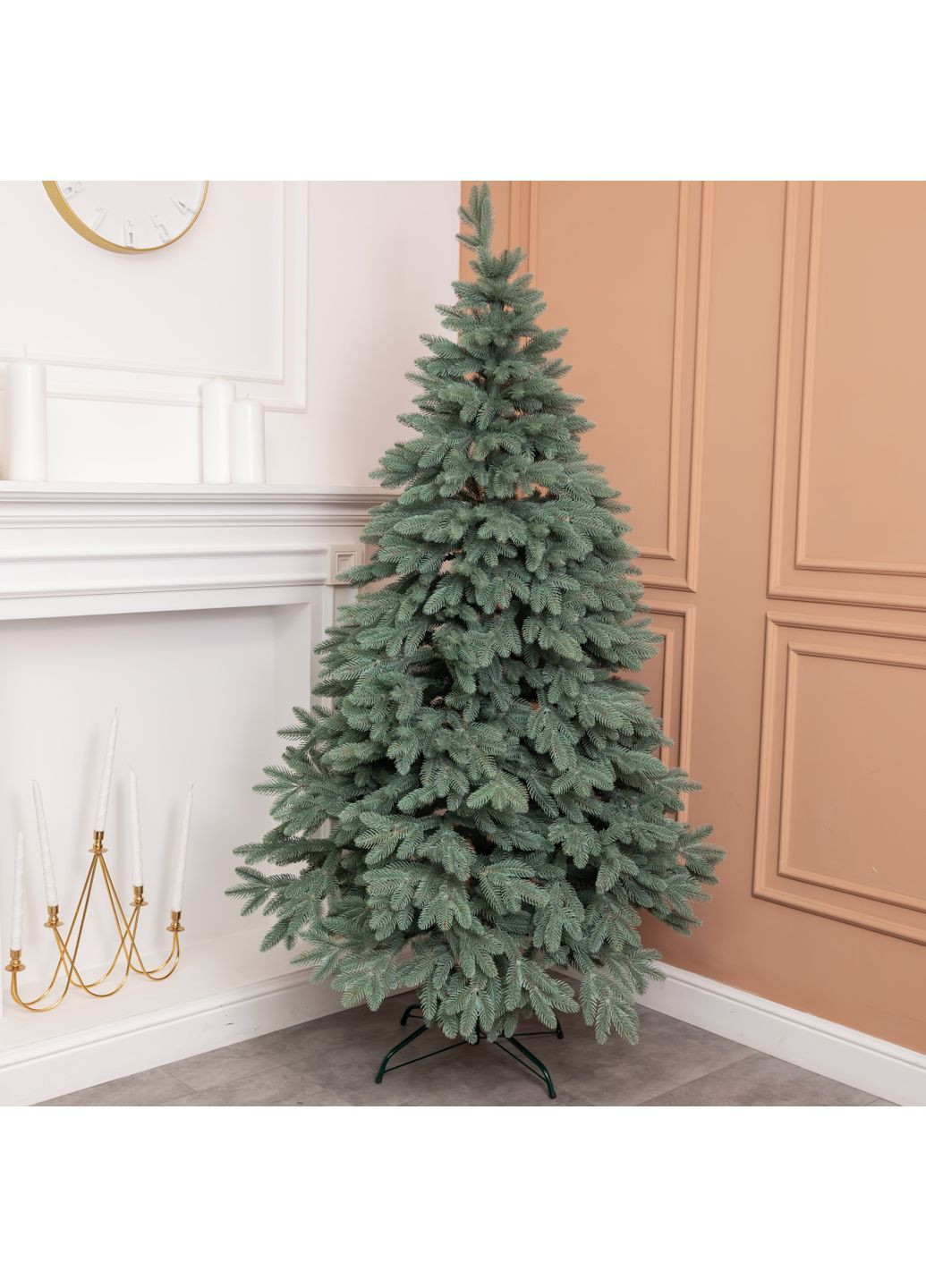 Штучна ялинка лита Шепетівська 1,1 м блакитна V16 KOS-SHPBL11 No Brand (366830747)