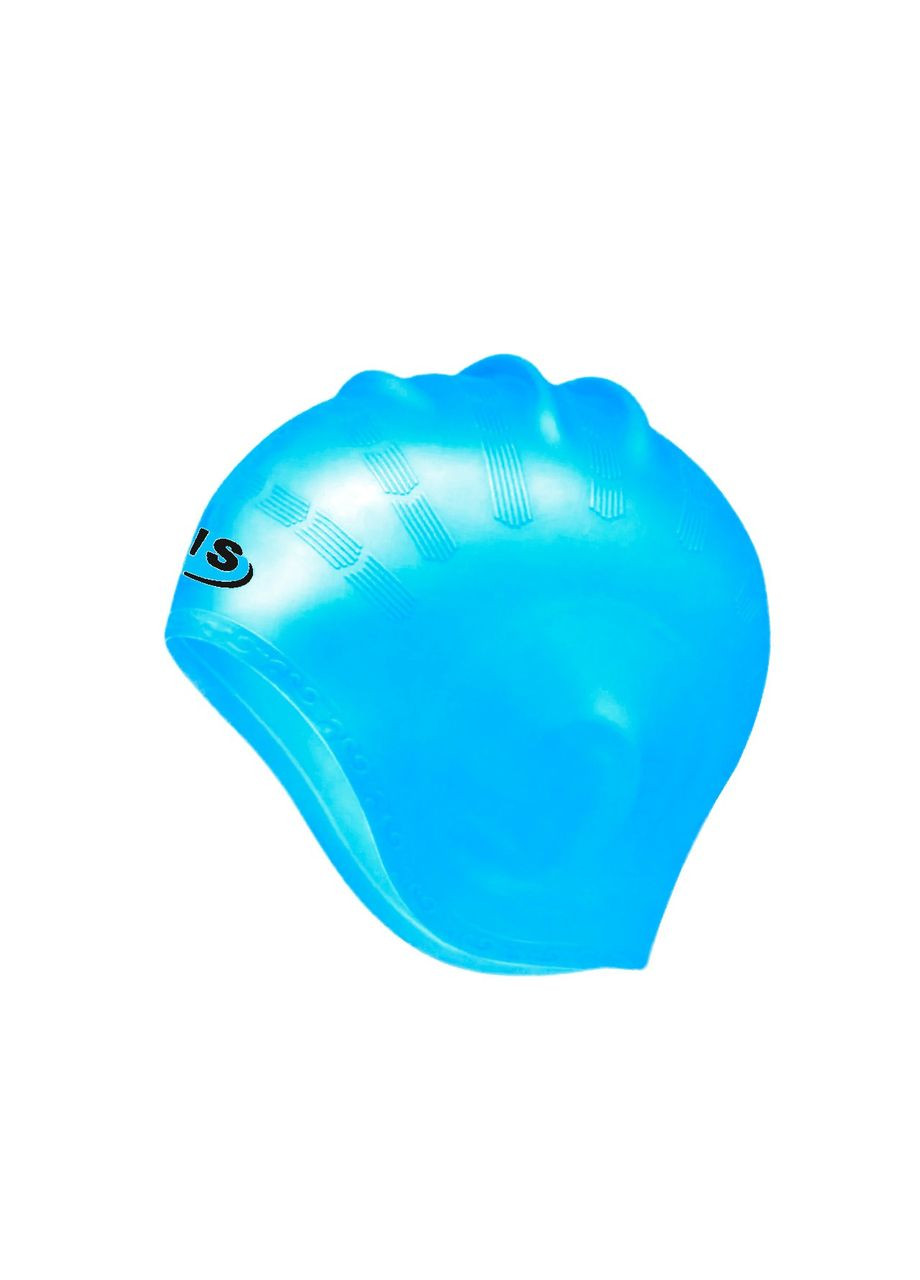 Шапочка для плавания с ушами голубая Y-830-azure () SNS (322872040)