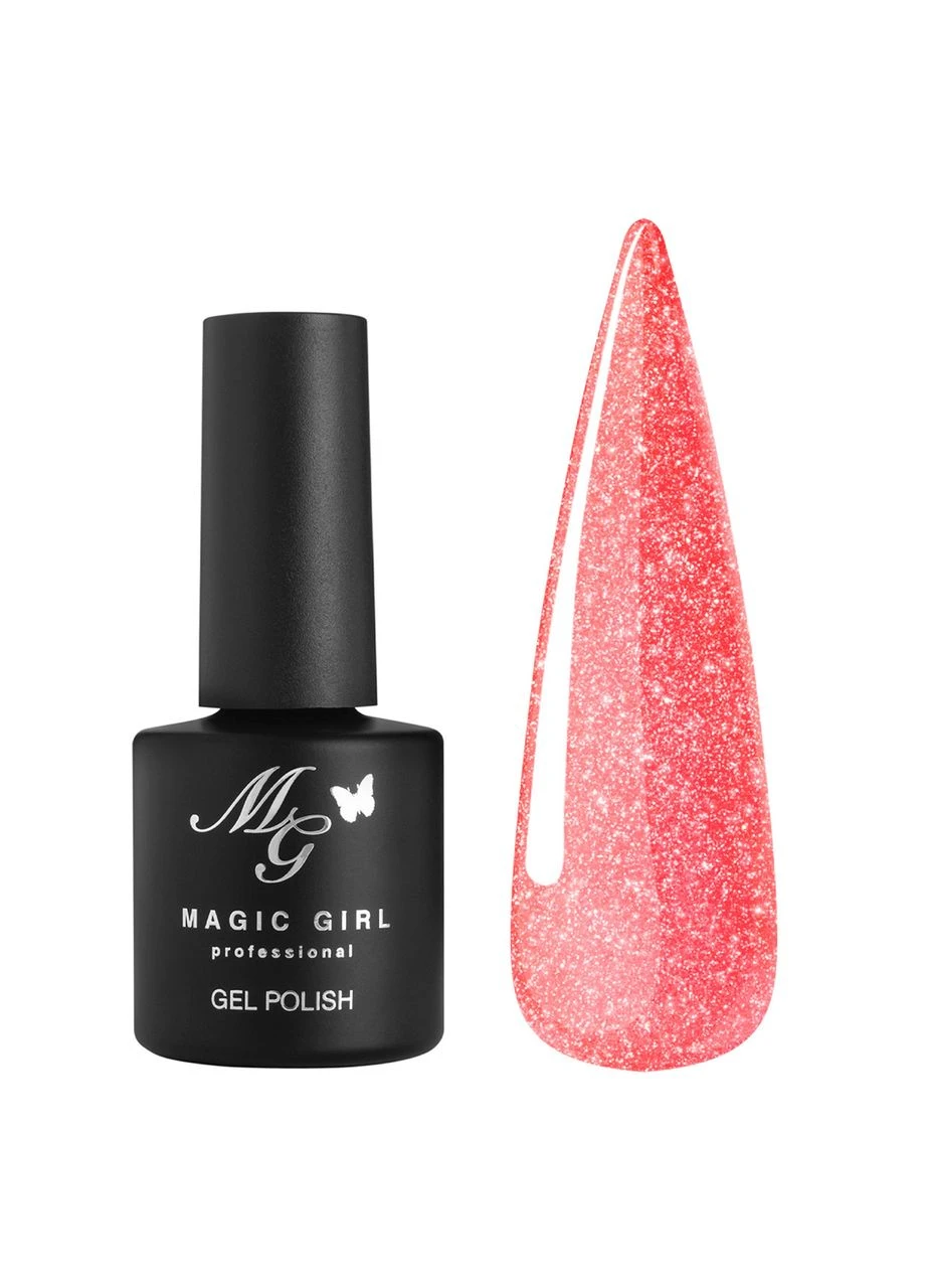 Гель-лак светоотражающий Magic Light №7 оранжевый 8мл Magic Girl (303635468)