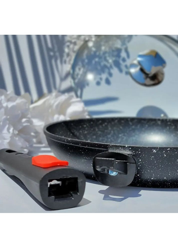 Сковорода со съемной ручкой с антипригарным мраморным покрытием 28 см EB-13005 Edenberg (360654453)