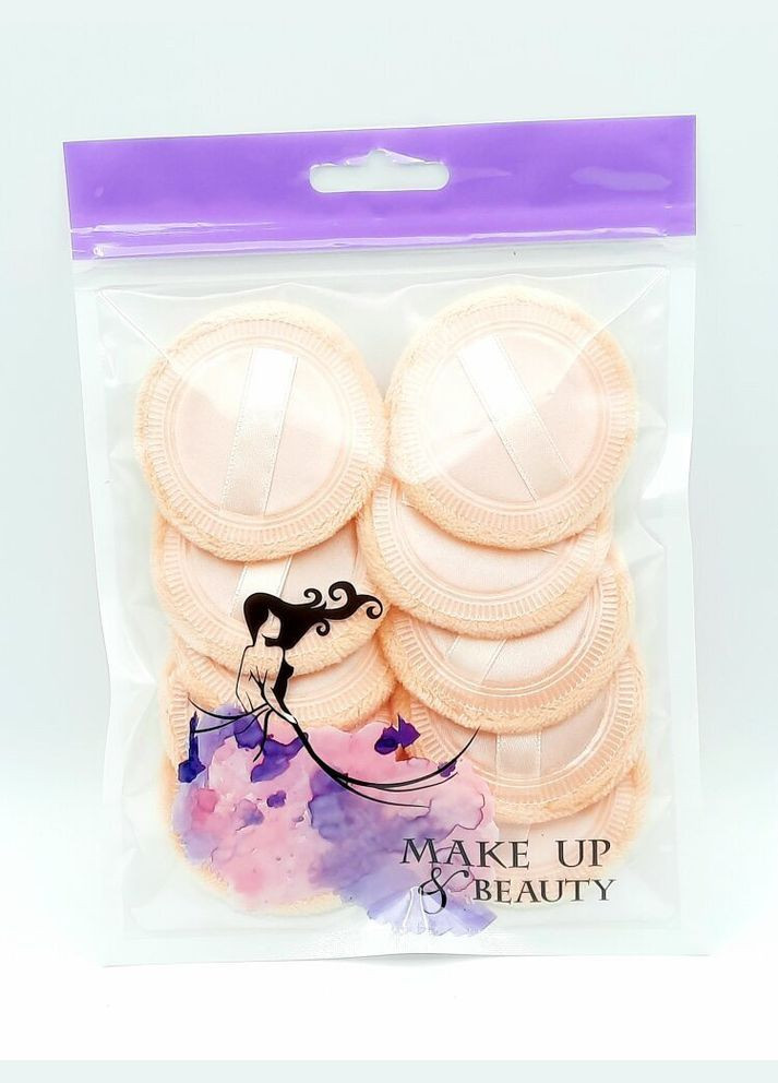 Набір спонжиків для пудри(10шт) 7М No Brand (347243331)