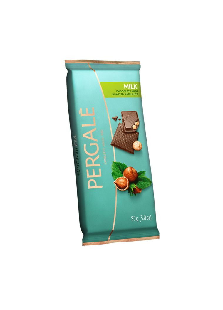 Молочний шоколад з цілими лісовими горіхами (ящик, 15х85г) PERGALE (362694471)