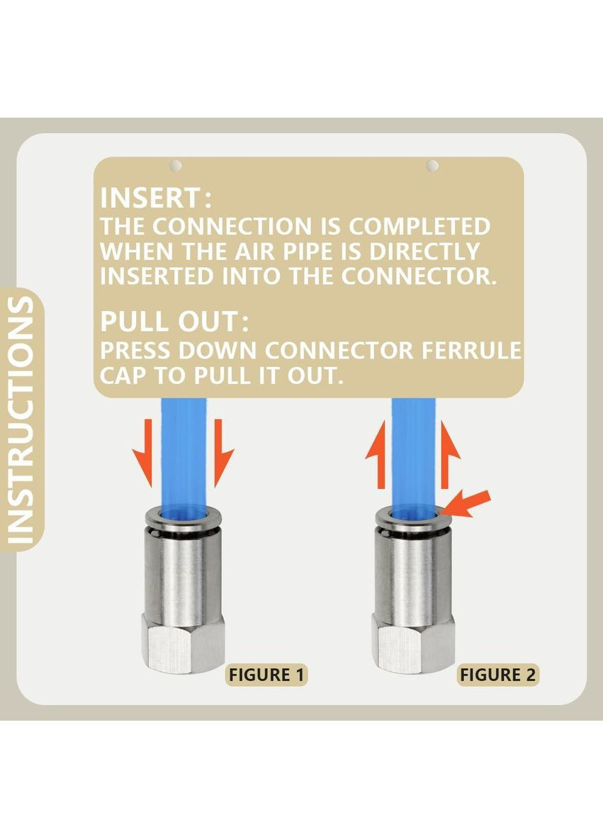Фитинг пневматический трубка 6 мм резьба 3/8 Bwintech 5шт No Brand (354828977)