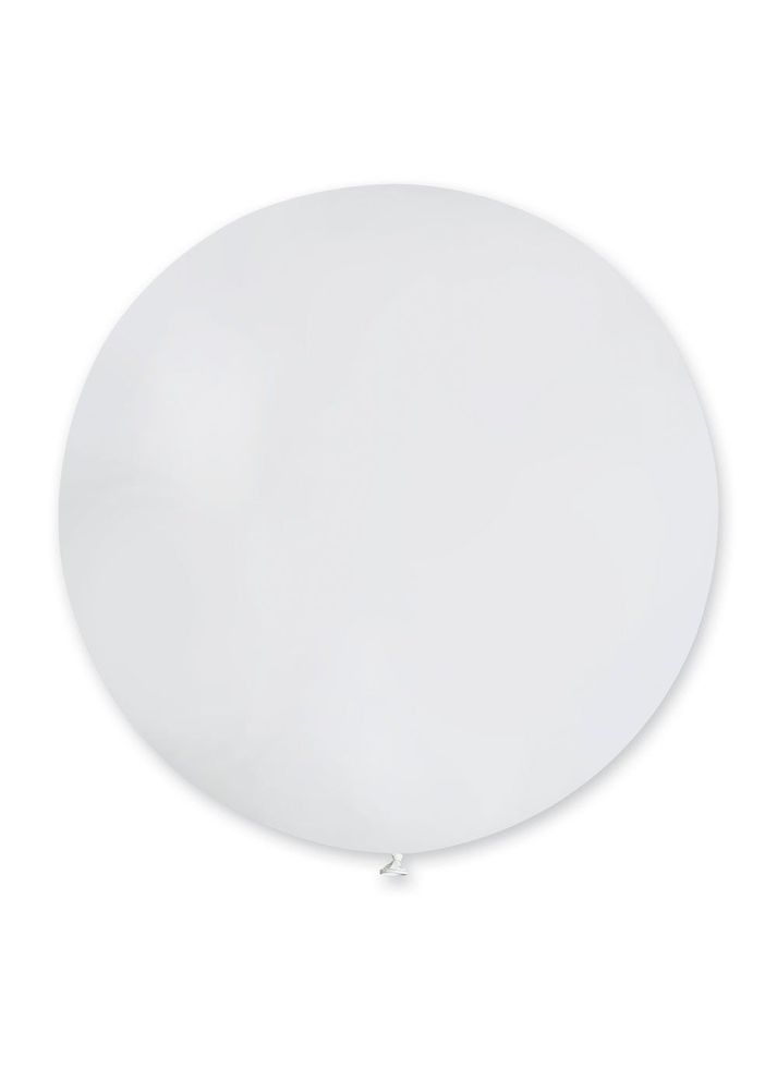 Шар минигигант пастель белый (1102-0382) 45 см White BeriDari (293509779)