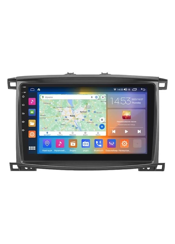 Штатная магнитола для Toyota Land Cruiser 100 Series Рестайлинг 2 2005-2007 экран 10" 4/64Gb CarPlay 4G Wi-Fi GPS Prime Lesko (378900804)