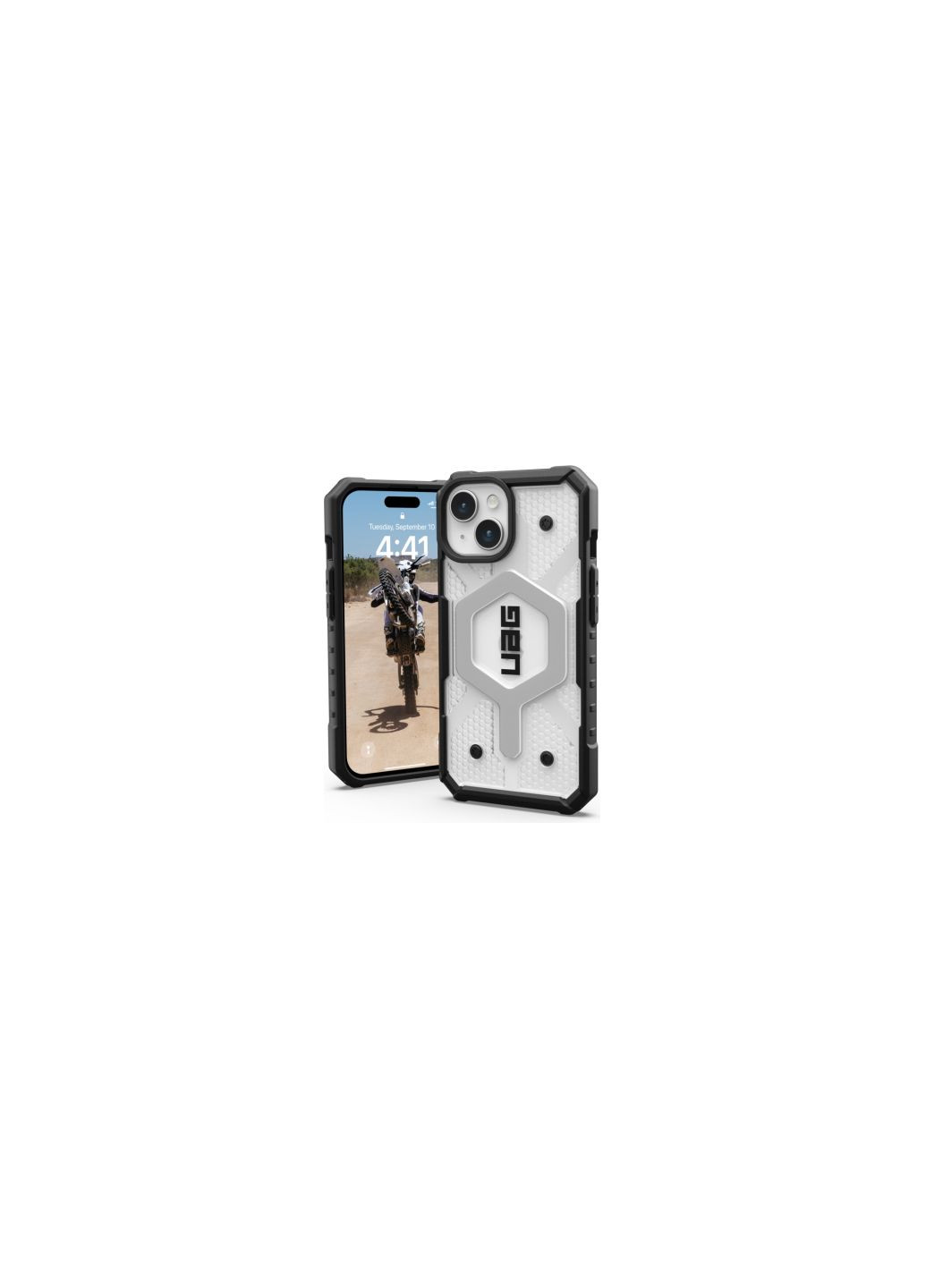 Чехол для мобильного телефона Apple iPhone 15 Pathfinder Magsafe, Ice (114291114343) UAG apple iphone 15 pathfinder magsafe, ice (275099306)