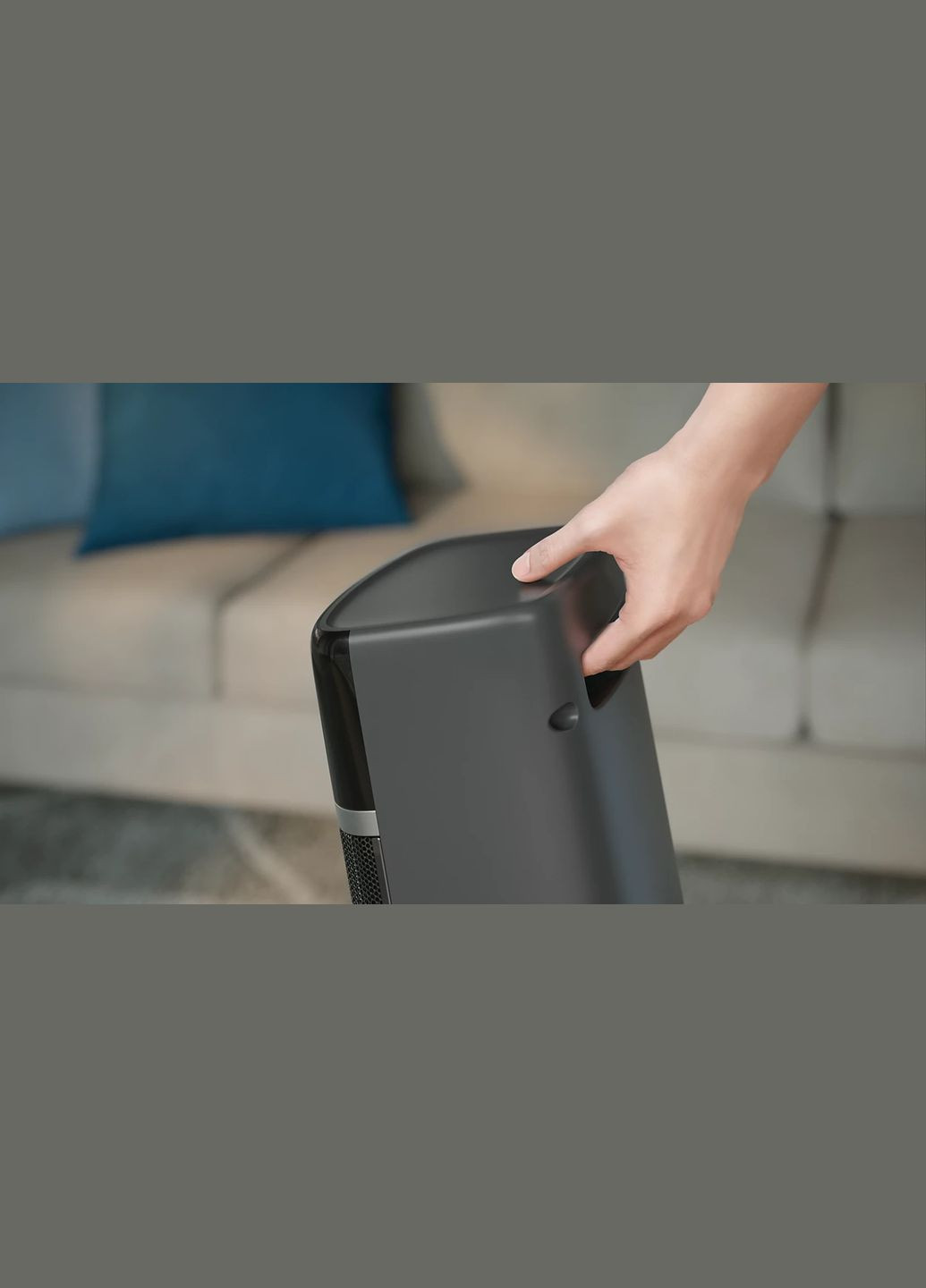 Тепловентилятор 5000 Series, 20м2, 2000Вт, електр. упр-ння, 58 х 19.6 х 21.2см, керамічний, дисплей,Wi-Fi, чорний Philips (315434661)