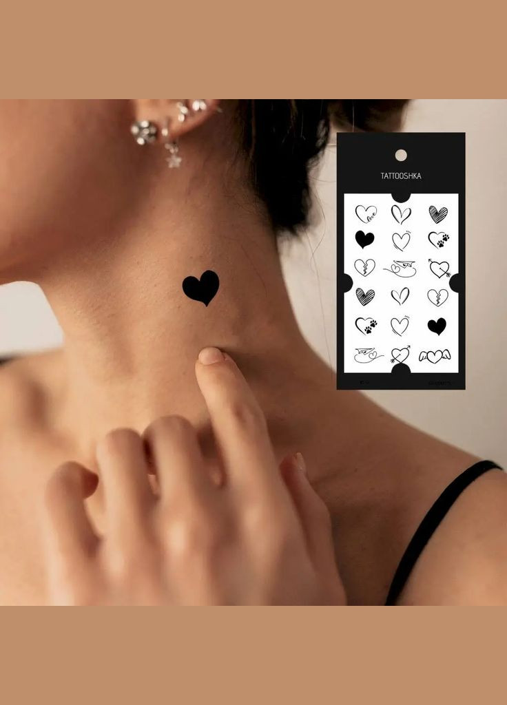 Набор тату Сердечки L-21 (5805800012841) shop (5805800012841) Tattooshka (365695814)