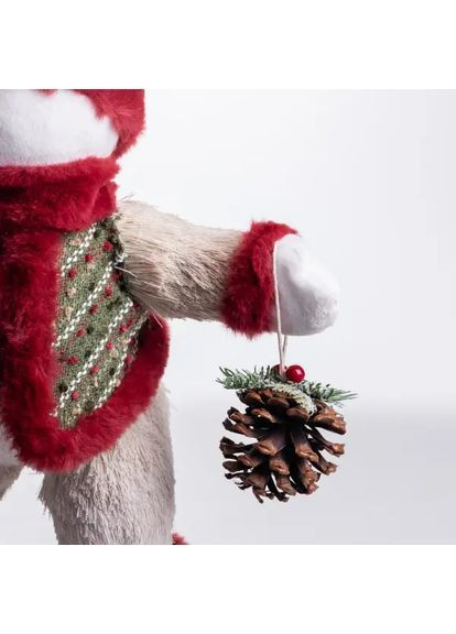 Новорічна фігурка Сніговик у піджаку текстильна 35*26*62 см Yiwu (369960273)