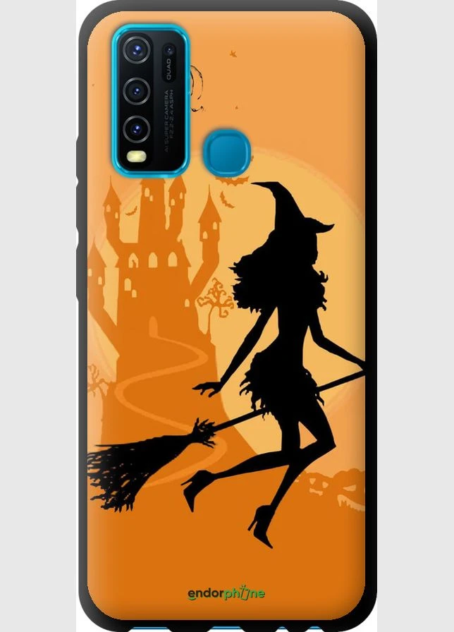 Чехол на Vivo Y30 Ведьма на метле "1184b-2154-70447" Endorphone (365732507)