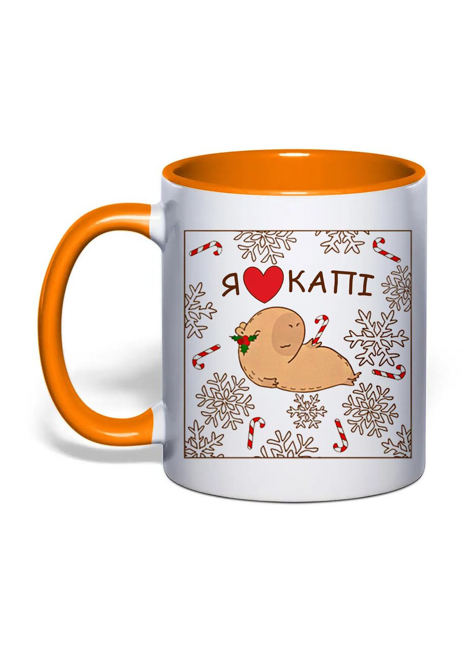Чашка с печатью "Я люблю капи" 330 мл ( ) (35671) No Brand (373297254)