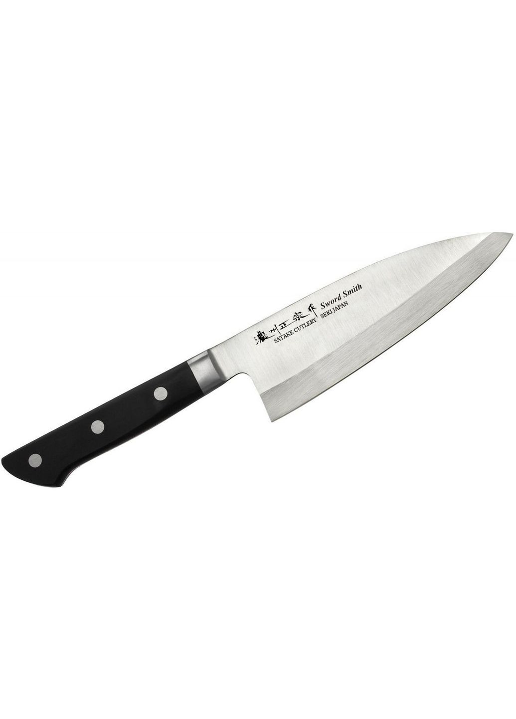 Нож кухонный Деба 16 см Satake чёрные,