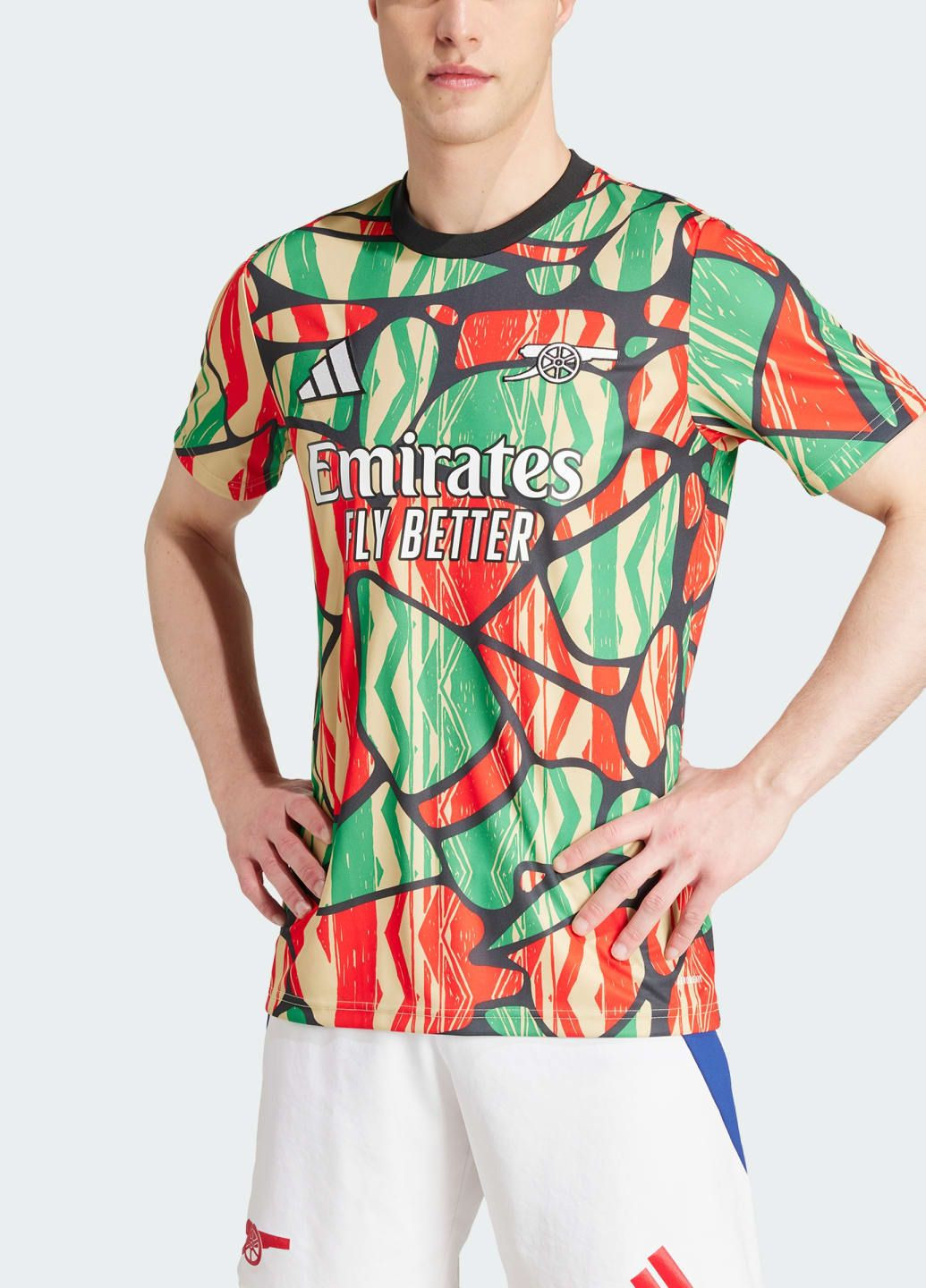 Красный демисезонный спортивный лонгслив adidas с логотипом