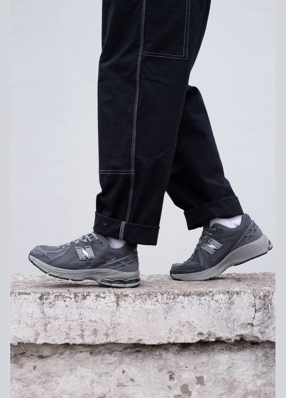 Серые мужские кроссовки текстильные легкие нью баланс 1906r серые No Brand
